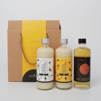 12월의양조장 도란도란 선물세트(8도 14도 탁주 약주 3병 375ml)